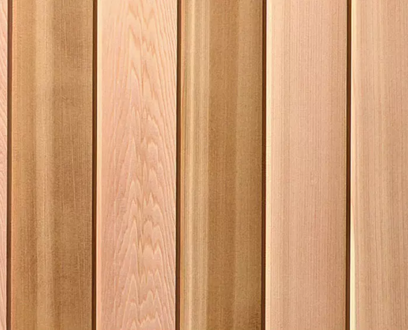 Clear cedar sample