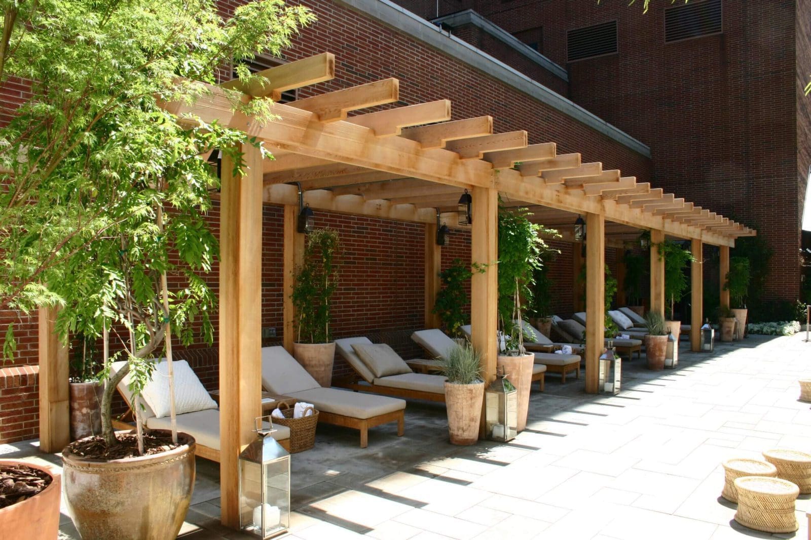 A completed Trellis Structures installation